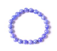GGYTMQL Genuino Tanzania Tanzania Tanzanita Blue Gemstone Redonde Beads Mujeres Men brazalete 7-10 mm AAAA