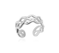 GGYTMQL Girl Products Rings Anillo Joyería Mujeres Men Star Moon Rings Para mujeres abiertas de doble capas ajustables anillo de la serie vintage regalos de boda estéticos