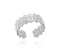 GGYTMQL Girl Products Rings Anillo Joyería Mujeres Men Star Moon Rings Para mujeres abiertas de doble capas ajustables anillo de la serie vintage regalos de boda estéticos