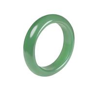 GGYTMQL Green White Natural Jade Bangle Bracelet for Women Healing Protection Good Luck Natural Gemstone Fengshui Joyería para Esposa para mamá (Verde Claro, 52-54 mm de diámetro)