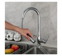 GGYTMQL Grifo, cocina gris de cocina de la cocina del grifo de un solo manejo de un solo arco de arco de arco de cisne moderno fregadero de fregadero con belleza de estante de almacenamiento viene