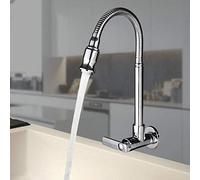 GGYTMQL Grifo de cocina grifo de cocina batidora de agua montada en la pared grifos de cocina grifos de cocina mezclador grifo lavado de piscina