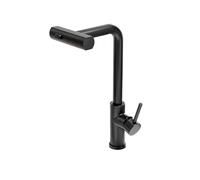 GGYTMQL Grifo de Cocina Sensible táctil con Sensor Negro G3/8 3 Modos Crane cepillada Níquel Saque el Grifo de Fregadero Gris Caliente y Caliente del Fregadero