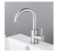 GGYTMQL Grifo de Cuenca Negra Can 360 CABETA DE ROTACIÓN Cape de Acero Inoxidable Montada de Acero Inoxidable y fría de baño Caliente, instalación fácil