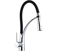 GGYTMQL Grifo de fregadero de cocina para comercio de granja de barras, cubierta de cocina de latón cubierta montada en el modo dual dual batidora fría caliente, grifo de cocina rotatal grifo de