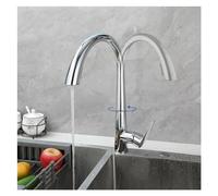 GGYTMQL Grifo, grifo de cocina pullador pullado pulido e solo manija de arco de high fregadero de cocina con 2 funciones mezclador belleza belleza viene