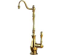 GGYTMQL Grifos de cocina de agua potable grifo europeo antiguo de agua filtrada grifo ósmosis inversa de color grifo de cocina vintage, cromo -gold (oro)