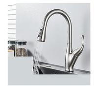 GGYTMQL Grifos de cocina del sensor de oro cepillado Control de toque inteligente Mezclador de grifos inductivos Cocina de cocina blanca negra grifos de cocina blancos (color blanco del sensor)