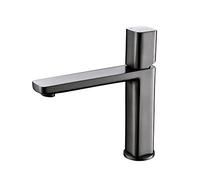 GGYTMQL Grifos de la batidora de la batidora compatible con el grifo de la cuenca del baño de oro cepillado en el baño, grifo de lavabo fría y caliente, grifo de agua montado en la plataforma de