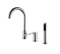 GGYTMQL Grifos de lavabo negro lavabo de baño mezclas de baño mutuamente lavabo de agua de lavado para agua de lavado de pelo caliente y frío oro rosa (oro rosa)