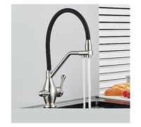GGYTMQL Grifos de lavabo negro mezclador de lavabo de baño grifo recipiente de baño lavabo de agua mezclador de agua presionando el mezclador de agua caliente y agua fría de oro rosa (oro rosa)