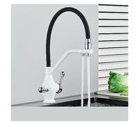 GGYTMQL Grifos de lavabo negro mezclador de lavabo de baño grifo recipiente de baño lavabo de agua mezclador de agua presionando el mezclador de agua caliente y agua fría de oro rosa (oro rosa)