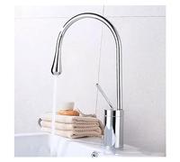 GGYTMQL Grifos de lavabo negro mezclador de lavabo de baño grifo recipiente de baño lavabo de agua mezclador de agua presionando el mezclador de agua caliente y agua fría de oro rosa (oro rosa)