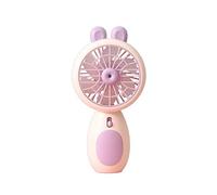 GGYTMQL Handheld Recargable Mini Ventilador pequeño, Ajuste de Aire de 2 velocidades, diseño Lindo portátil USB al Aire Libre para Mujeres Abanico para niños (Color: Verde)