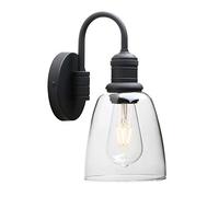GGYTMQL Iluminación Moderna Vintage Industrial Campana aplastante de la Pared Accesorio con Pantalla de lámpara de Vidrio Transparente de 5.6 ", para la Sala de Estar de la Oficina en el hogar.