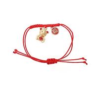 GGYTMQL Joya de niñas Amuleto trenzado Sucero Año de protección Tigre Bendición hecha a mano Pulsera para graduaciones Cumpleaños Accesorios