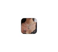 GGYTMQL Joyas para niñas Brides de Boda de Boda Plateada Aretes de Collar de Diez rianas de Diez de Diablo