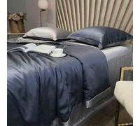 GGYTMQL Juego de colchas King Size, 4 Piezas Ligero de Ropa de Cama de edredones de Verano, Cama Suave de Lujo con 2 simulacros de Almohadas, Colcha ultrasónica Transpirable para la Cama G-1.8m