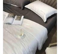 GGYTMQL Juego de colchas King Size, 4 Piezas Ligero de Ropa de Cama de edredones de Verano, Cama Suave de Lujo con 2 simulacros de Almohadas, Colcha ultrasónica Transpirable para la Cama G-1.8m