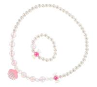GGYTMQL Juego de collar de perlas de moda con diseño de perlas iridiscentes para fiestas de mujeres, bodas de noche