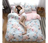 GGYTMQL Juego de Cuatro Piezas de algodón Puro, Ropa de Cama, sábana de 1,5 m, Ropa de Cama Suave y cómoda, sábana de Lujo