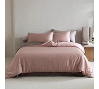 GGYTMQL Juego de edredón de Cama Doble Juego de Cuatro Piezas, edredón de Verano de Seda de Hielo, edredón de Seda Lavado, edredón de Aire Acondicionado D-1.8m Cama