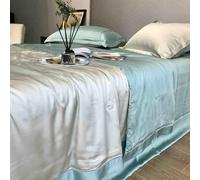 GGYTMQL Juego de edredón de Verano Fresco, Seda de Hielo de Seda de Seda de Cuatro Piezas de Estilo Europeo de Estilo Europeo Cubierta de colchas de colchas de colchas de Cuatro Piezas Summer J-1.8m