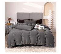 GGYTMQL Juego de Ropa de Cama de Cuatro Piezas Ropa de Cama de algodón Jacquard Jacquard Colcha edredón nórdico Funda de Almohada King Size Plano Cama Plana colocación de Cuatro Piezas,