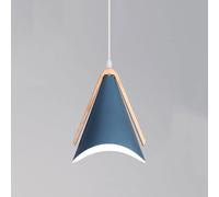 GGYTMQL - - Lámpara Colgante de la lámpara del Restaurante Colgante de la lámpara del Restaurante de Metal de Color lámpara Moderno (Azul Oscuro)