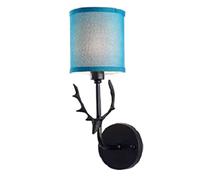 GGYTMQL Lámpara de Pared de Tela de Las Cuentas de Las astas, la luz de Montaje de Pared Creativa Simple de Estilo Europeo. Dormitorio E27 Disponible de Pared Decorativo Personalizado. para el