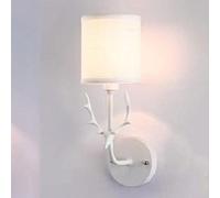 GGYTMQL Lámpara de Pared de Tela de Las Cuentas de Las astas, la luz de Montaje de Pared Creativa Simple de Estilo Europeo. Dormitorio E27 Disponible de Pared Decorativo Personalizado. para el
