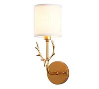 GGYTMQL Lámpara de Pared de Tela de Las Cuentas de Las astas, la luz de Montaje de Pared Creativa Simple de Estilo Europeo. Dormitorio E27 Disponible de Pared Decorativo Personalizado. para el