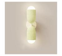 GGYTMQL LED de Pared de Doble Cabeza de Interior LED de la Sala de Estar de la Pared de la Pared del Dormitorio de la Pared de la Pared de la Pared Apliques de Pared (Verde)