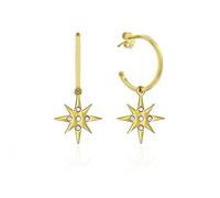 GGYTMQL Lightning Cross Star Stud e y para Mujeres Percientes de Pendientes de Pendientes para Orar de la Oreja