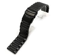 GGYTMQL Luxury 22/20/24 mm Banda de reloj de acero inoxidable Broche Plegado de seguridad Pulsera de reemplazo de reemplazo de pulsera de correa