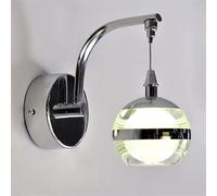 GGYTMQL Luz de la Pared de Bola acrílica LED - Linterna de lámpara de Pared de Metal Compatible con la iluminación de Pared de la cafetería del Pasillo del balcón del Dormitorio (Verde)