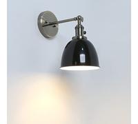 GGYTMQL Luz de Metal Vintage Industrial Sombra Loft Bar Kitchen Cocina Lámpara de luz de Pared Lámpara de iluminación E27 (Blanco)