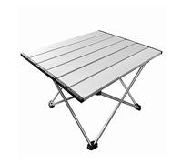 GGYTMQL Mesa de Comedor Plegable Cola al Aire Libre Cocina de Escritorio Plegable Picnic de turista Pequeña Mesa de Campamento Plegable de Acampada de Metal Ligero (Color: Color Negro)
