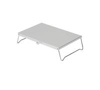 GGYTMQL Mesa de Comedor Plegable de Aluminio Servicio de Aluminio Mesa de Picnic de Picnic Flatina al Aire Libre Suministros de campamentos portátiles de Mesa de Calor portátiles (Color: Negro)