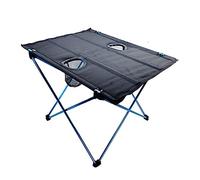 GGYTMQL Mesa de Comedor Plegable Descripción de Picnic Plegable de aleación Plegable de aleación de Aluminio para Acampar al Aire Libre BBQ Mesa Plegable Portable (Color: Plateado)