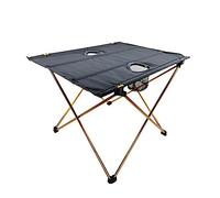 GGYTMQL Mesa de Comedor Plegable Descripción de Picnic Plegable de aleación Plegable de aleación de Aluminio para Acampar al Aire Libre BBQ Mesa Plegable Portable (Color: Plateado)