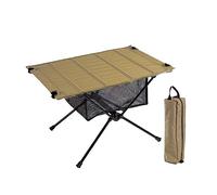 GGYTMQL Mesa de Comedor Plegable Mesas turísticas de aleación de Aluminio para Viajes Picnic Ultralight al Aire Libre Table Plegable Oxford Table de Campamento portátil (Color: caki)