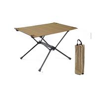 GGYTMQL Mesa de Comedor Plegable Mesas turísticas de aleación de Aluminio para Viajes Picnic Ultralight al Aire Libre Table Plegable Oxford Table de Campamento portátil (Color: caki)