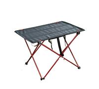 GGYTMQL Mesa de Comedor Plegable Ultralight BEA Senderismo de Aluminio Escalada pescando mesas Plegables de Viaje al Aire Libre Mesa Plegable Mesa de Campamento portátil (Color: s-Rojo)