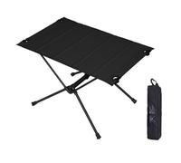 GGYTMQL Mesas Plegables y Aires al Aire Libre Tablas de Tela de Campamento portátiles Mesa de Comida para Parrilla para la Parrilla para al Aire Libre, Negro, 1