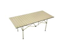 GGYTMQL Mesas portátiles Plegables al Aire Libre Tablas y Aires Plegables Picnic de Campamento portátil Picnic Equipo Esencial de Equipos, Beige Grande