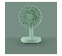 GGYTMQL Mini Batería de Carga USB Ventilador Ajustable portátil con Viento de 3 velocidades Recargable Mesa de Escritorio de la Oficina Viajes de Ventiladores pequeños (Color: Verde)
