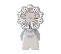 GGYTMQL Mini Fan portátil Recargable USB USB Handheld Cooling Fans Creative Animal Small Handy Ventilador de Viajes al Aire Libre (Color: Beige)
