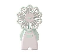 GGYTMQL Mini Fan portátil Recargable USB USB Handheld Cooling Fans Creative Animal Small Handy Ventilador de Viajes al Aire Libre (Color: Beige)