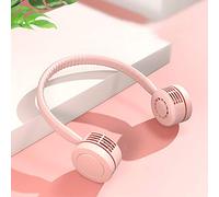 GGYTMQL Mini Ventilador de Cuello Colgante portátil, Ventilador de Deportes de Cuello Colgante Perezoso USB USB portátil Mini Ventilador sin Hoja Ventilador de Cuello para Abanico eléctrico MU